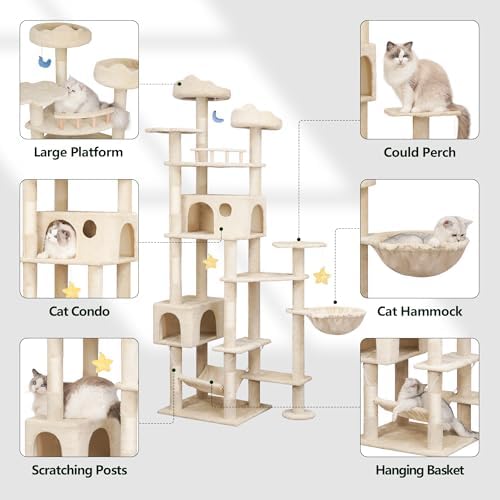 Meecal 79 Inch Tall Cat Tree Tower - Image 2