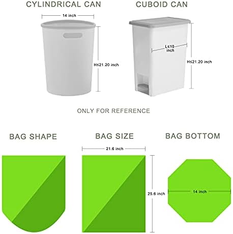 8 Gallon Trash Bags, Inwaysin Garbage Bags Compatible - Image 3