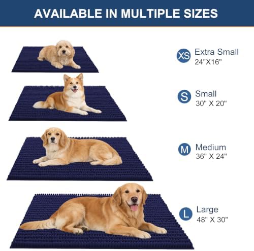 OLANLY Dog Door Mat for Muddy Paws 30x20, Ultra-Absorbent Chenille Mud Mat - Image 2