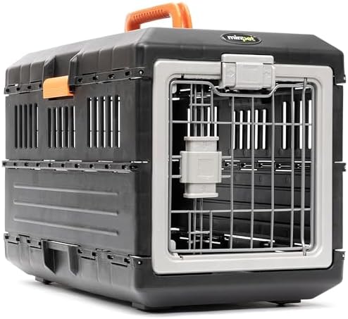 Collapsible Pet Carrier for Small Cats & Dogs, 21.5"L x 12"W x 14"H by Mirapet