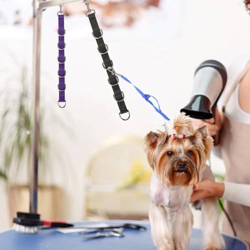 Dog Grooming Loop Extension Straps 2 Pack Heavy Duty Nylon Grooming Noose - Image 4