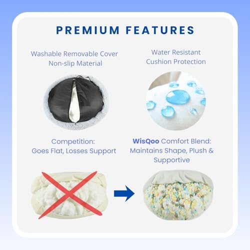Calming Donut Dog Bed – Faux Fur Anti-Anxiety Pet Bed - Image 5