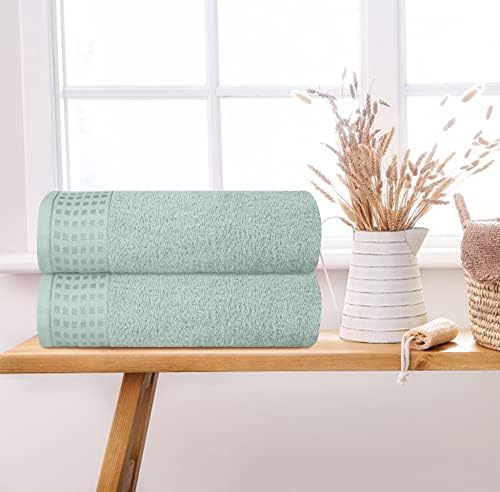 GLAMBURG 100% Cotton 2 Pack Oversized Bath Towel Set 28x55 Inches, Ultra Soft - Image 3