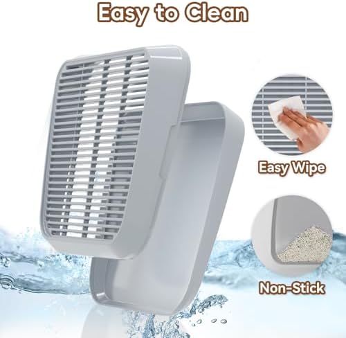 Elevated Litter Box Ramp/Steps for Kittens & Old Cats, Washable Litter Catcher - Image 5