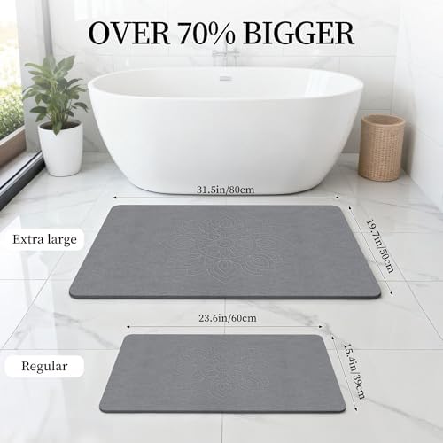 THMINS Extra Large Stone Bath Mat - Image 2