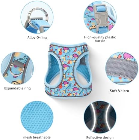 Step in Dog Harness No Pull Honeybee Adjustable Soft Mesh Harness - Image 4