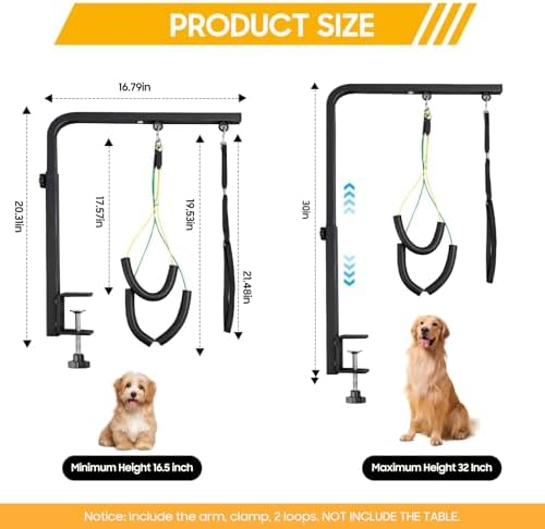 Dog Grooming Arm with Heavy-Duty Clamp, Grooming Restraint - Image 4