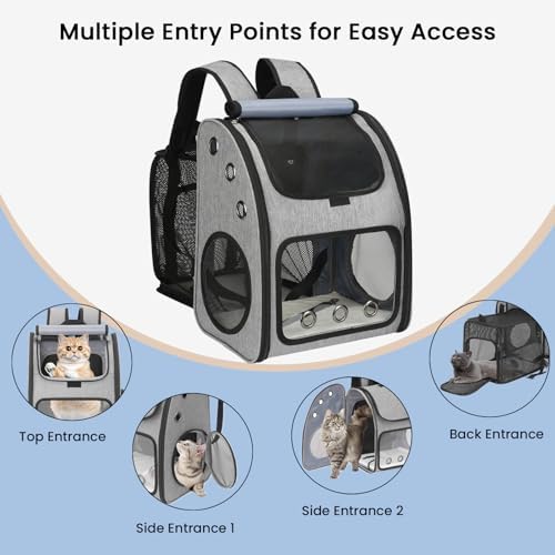 Expandable Cat Carrier Backpack, Large Space, Airline Approved - Image 4
