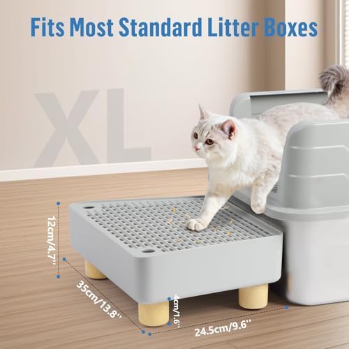 Extra Large Cat Litter Box Step Ramp, Cat's Litter Catcher Mat - Image 2