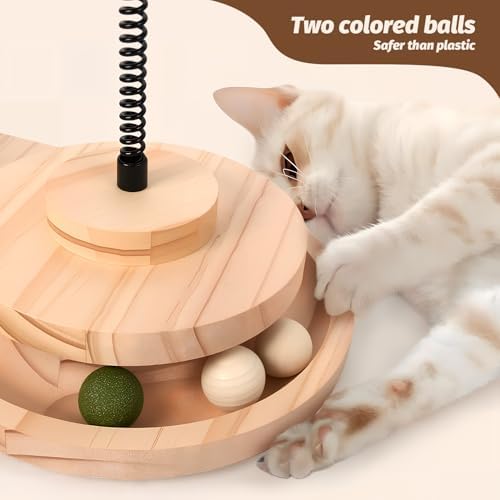 4 in 1 Cat Scratching Post. Wooden Kitten Scratching Post. Kitten Toys - Image 4