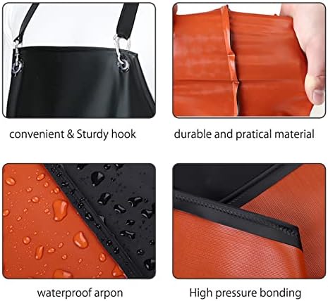 Unisex Waterproof Rubber Vinyl Apron Chemical Resistant Apron - Image 3