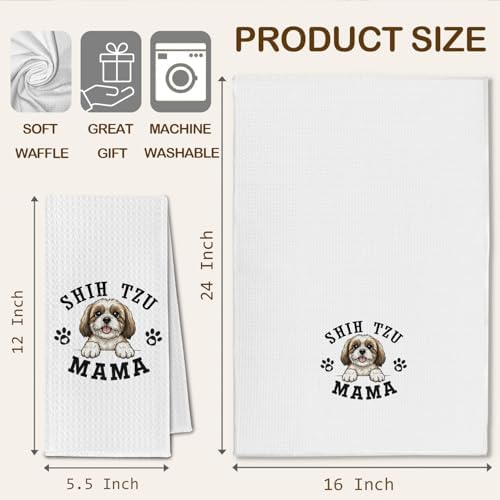 Shih Tzu Kitchen Towels, Dog Mama Shih Tzu Gifts - Image 6
