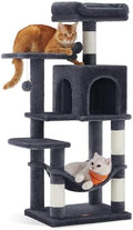 Feandrea Cat Tree, 44.1-Inch Cat Tower, Smoky Gray by FeandreabySONGMICSHOME