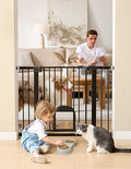 Babelio Dog Gate with Adjustable Cat Door, CatPrivilege III by BABELIO