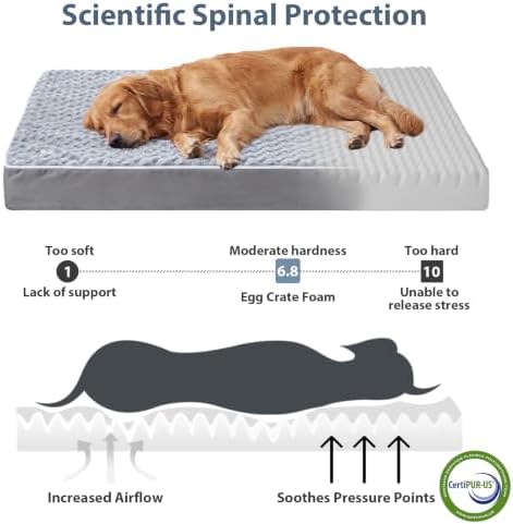 WNPETHOME Orthopedic Waterproof Large Dog Crate Bed - Image 3