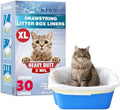 Cat Litter Box Liners Drawstring XL 39" x 17" Super Jumbo Scratch Resistant by CHEFNENO