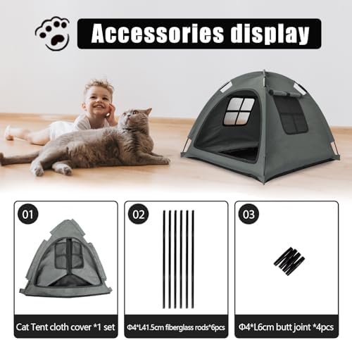 Anti-Anxiety Open Pet Tent for Cats & Dogs, Calming Hideaway - Image 5