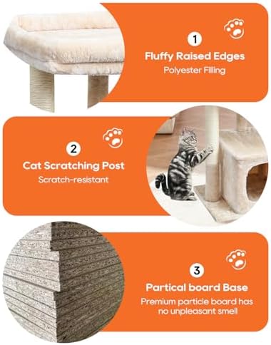 SYANDLVY 27" Cat Tree for Indoor Cats, Activity Tower - Image 5
