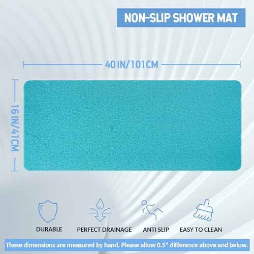 Hargiis Non-Slip Bathtub Mat, Anti Slip Shower Mat, Fast Drying Bathtub Mats - Image 2