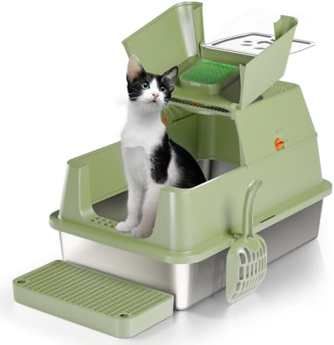 Stainless Steel Cat Litter Box by Eosarcu