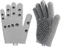 Pet Grooming Gloves for Cats & Dogs, Silicone Pet Hair Removal Glove for Bathing by Unknown