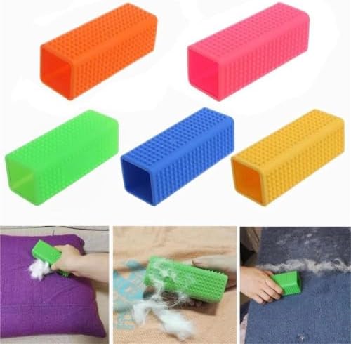 Pet Hair Removal Brush Dog Cat Hair Removal Effective Pet Silicone Hollow - Image 3