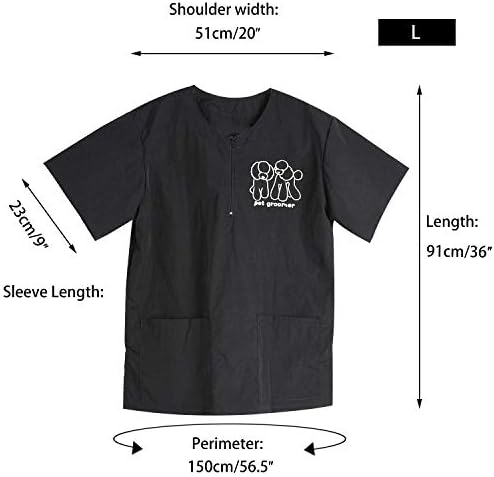 Noverlife Unisex Pet Grooming Smock & Pants, Splash Proof & Hair Repellent - Image 3