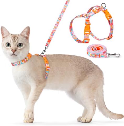 Dooradar Cat Harness and Leash Set, Adjustable Pet Straps by Dooradar
