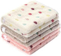 1 Pack 3 Blankets Super Soft Cute Dot Pattern Pet Blanket Flannel Throw by luciphia