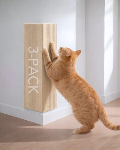 Corner & Wall Cat Scratch Mat, Self-Adhesive Trimmable Cat Scratcher, Wall by Unknown