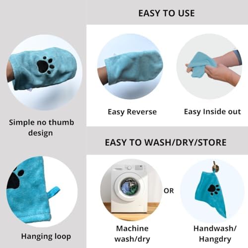 Penny & Niko Microfiber Pet Towel Mitts - Image 6