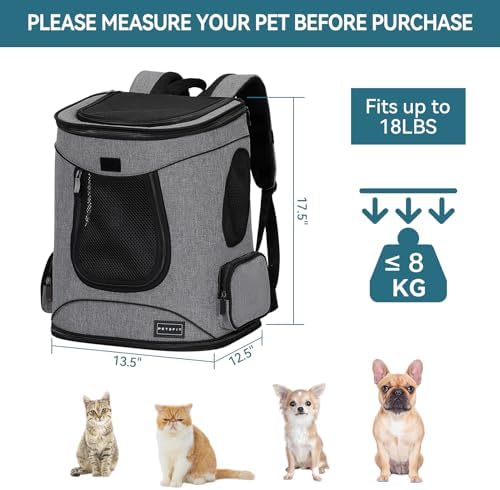 Petsfit Dog and Cat Backpack Carrier, Padded Waist Support - Image 3