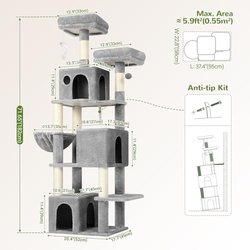 Globlazer F71 Cat Tree Tall, 71in Cat Tower - Image 6