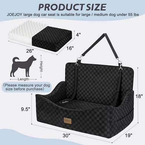 JOEJOY Dog Car Seat for Medium/Large Dogs - Image 5