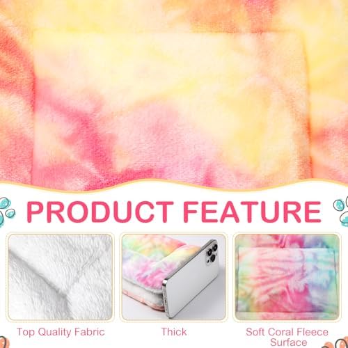 Haull 4 Pcs Waterproof Guinea Pig Bedding Mat, Tie Dyed, 18 x 24 - Image 3