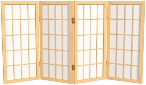 2 ft. Short Desktop Window Pane Shoji Screen by RedLantern