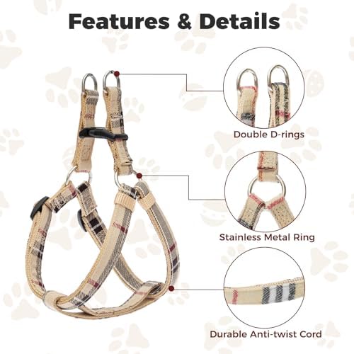 BINGPET No Pull Dog Harness Leash Collar Set, Adjustable Step-in Vest - Image 6