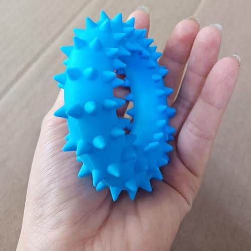 Sunglow Cotton Rope Weaving Dog Toy & Ring Toy Rubber, Cotton Rope Dog Chew Toys - Image 3