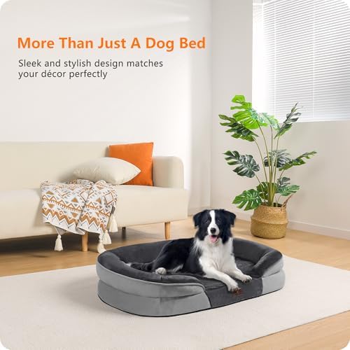 Dwanton Orthopedic Waterproof Large Dog Bed Sofa, Gel Memory Foam - Image 2