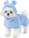 Dog Bathrobe Absorbent Microfiber Pet Drying Robe by SHERCHPRY
