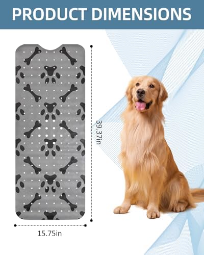 Dog Bath Mat for Tub Non-Slip Pet Bathtub Mat Fast Dry Dog Shower Attachment - Image 6
