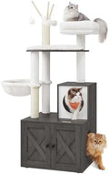 Feandrea Cat Tree with Litter Box Enclosure, 2-in-1 Condo by FeandreabySONGMICSHOME