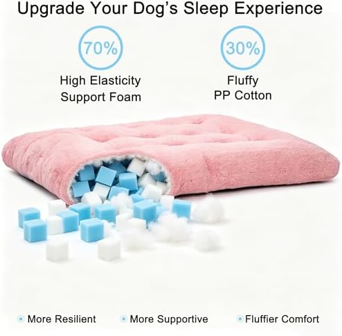 2 Pack Dog Bed, Washable Deluxe Plush Dog Crate Beds - Image 3