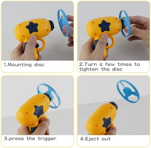 Andiker Cat Fetch Toy, Interactive Kitten Flying Disc Launcher Toy - Image 4