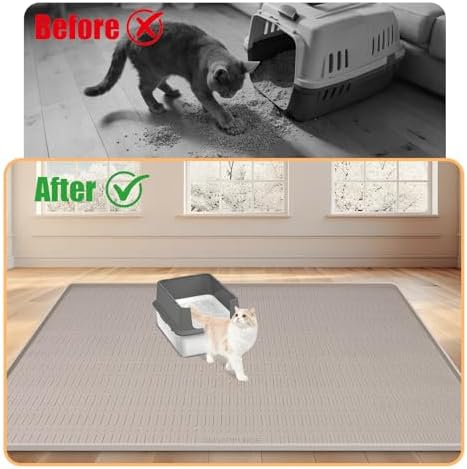 Silicone Cat Litter Mat 47" x 35" Cat Mat - Image 4