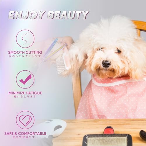DRGSKL Rainbow Dog Thinning Shears, Offset Pet Grooming Scissors - Image 2