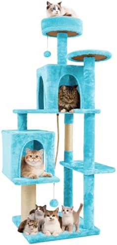 58.5inch Large Cat Tree Tower Condo by TSCOMON