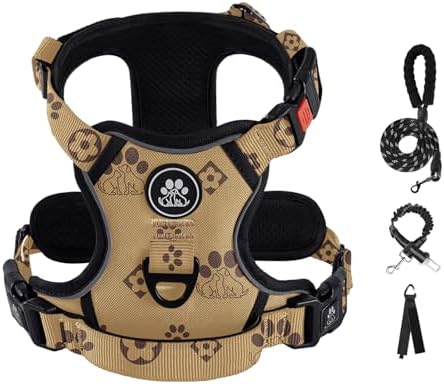IVY&LANE No Pull Dog Harness for Medium Dogs, Reflective Dog Vest Harness by IVYLANE