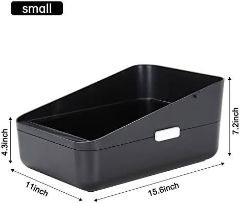 Sfozstra Small Cat Litter Box: Leak Resistant Removable Tray Modern Style - Image 4