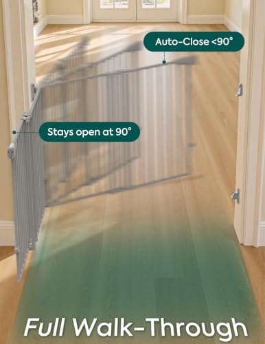 Babelio 31.5-55" Extra Wide No Bottom Bar Baby Gate - Image 4